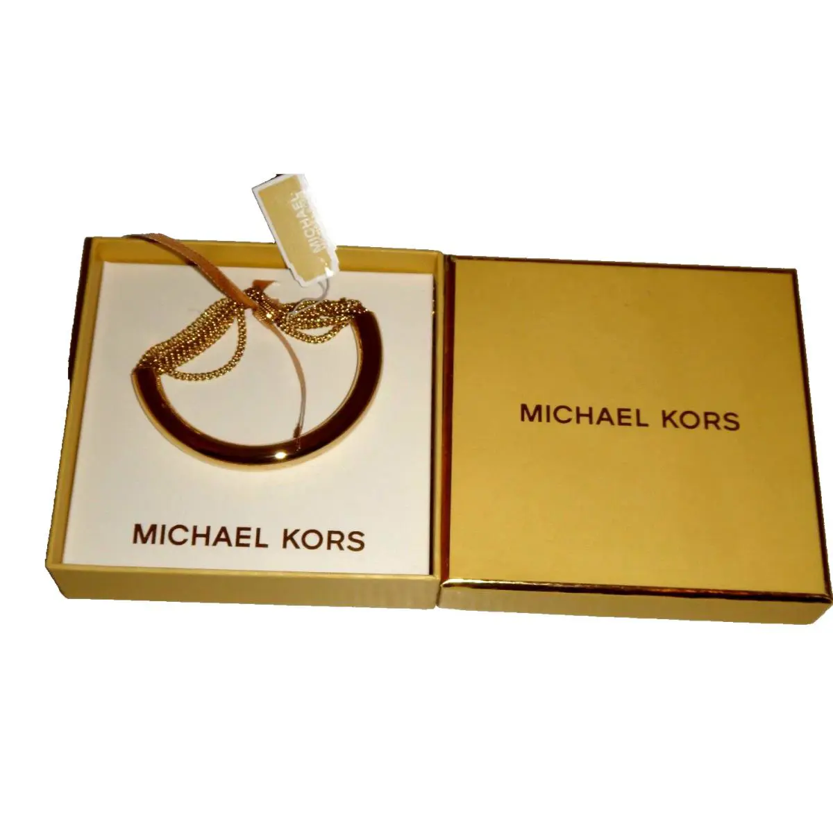 Michael Kors Womens Modern Fringe Gold Tone Chain Bracelet MKJ5787710 + Gift Box