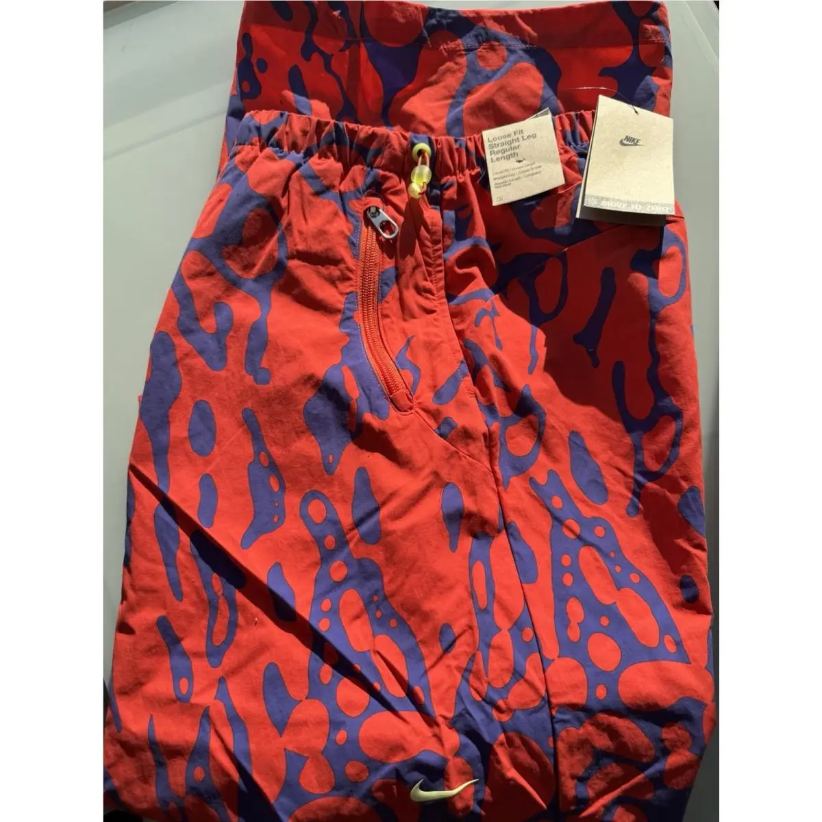 Nike clothing - Nike Project F.R.O.G. Men`s Parachute Pants - HQ0467635 HQ0476-635 - Red 11