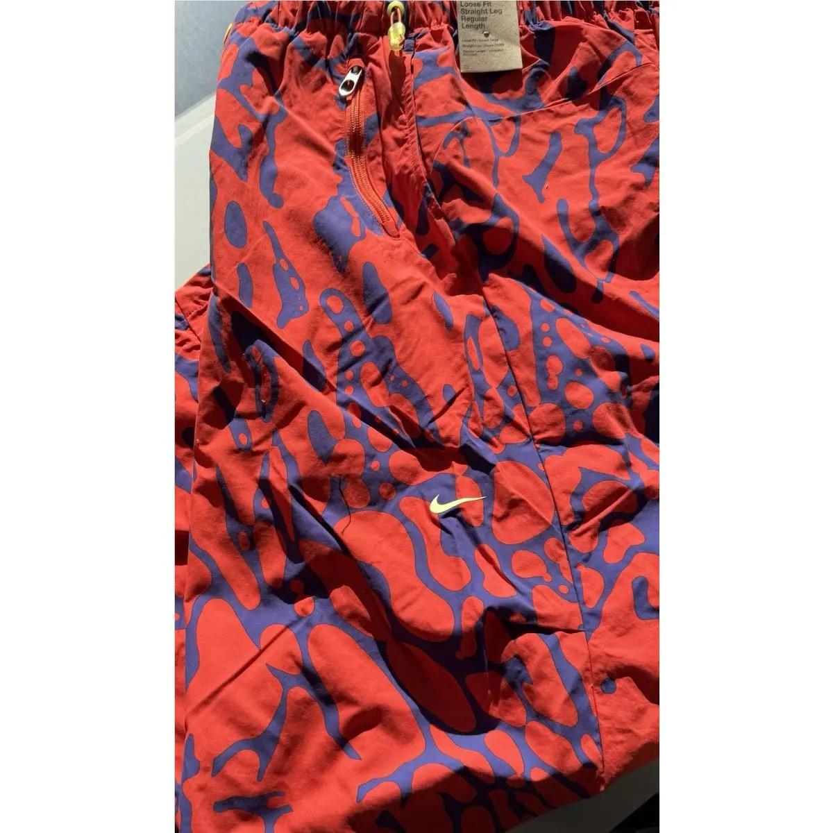 Nike clothing - Nike Project F.R.O.G. Men`s Parachute Pants - HQ0467635 HQ0476-635 - Red 2