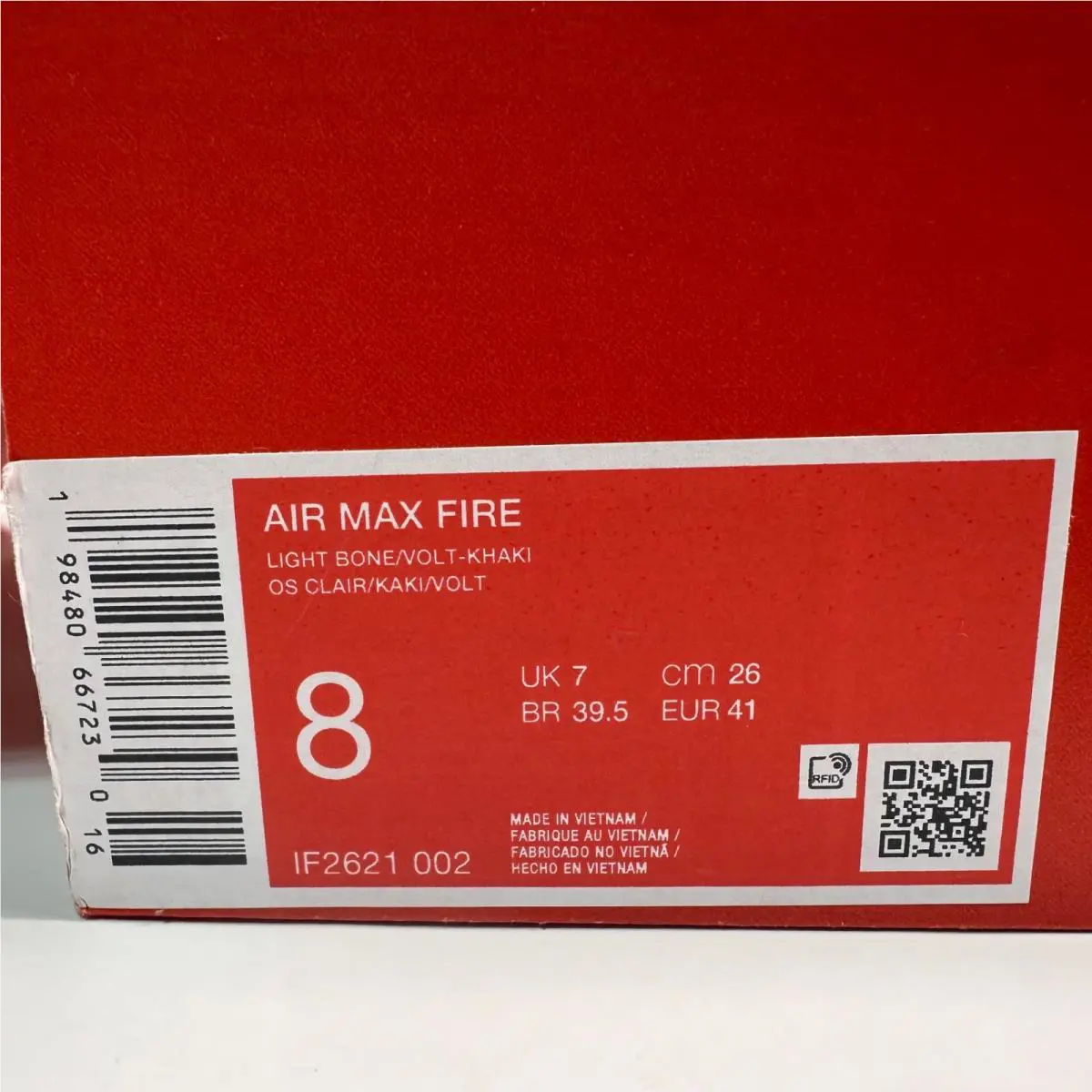 Nike shoes - AIR MAX FIRE - AIR MAX FIRE - IF2621 002 - L. BONE/VOLT/KHAKI (UPC: 198480667230) 10
