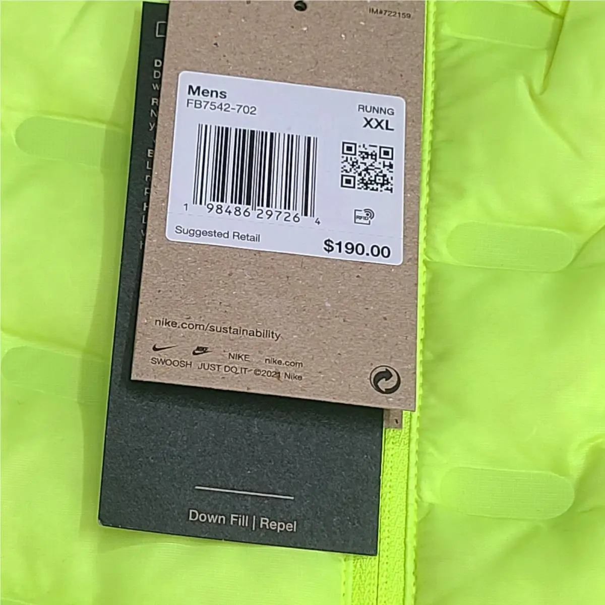 Nike clothing - Nike Therma-fit Adv - Adv - FB7542702 - Yellow (UPC: 198486291859) 3