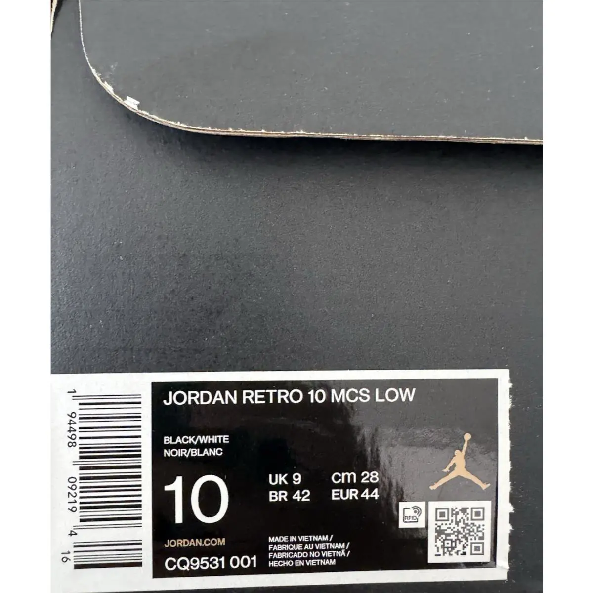 Nike shoes - Air Jordan 10 - Air - CQ9531-001 - Black 6