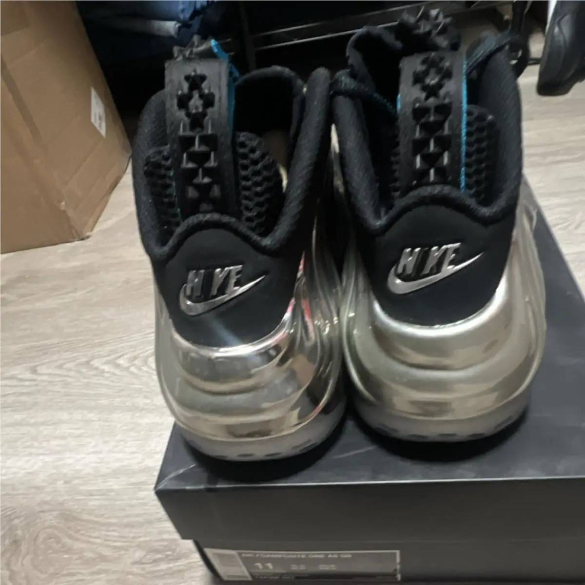 Nike shoes - Nike Air Foamposite - Air Foamposite - 744306-001 - Silver (UPC: 0886061403383) 0