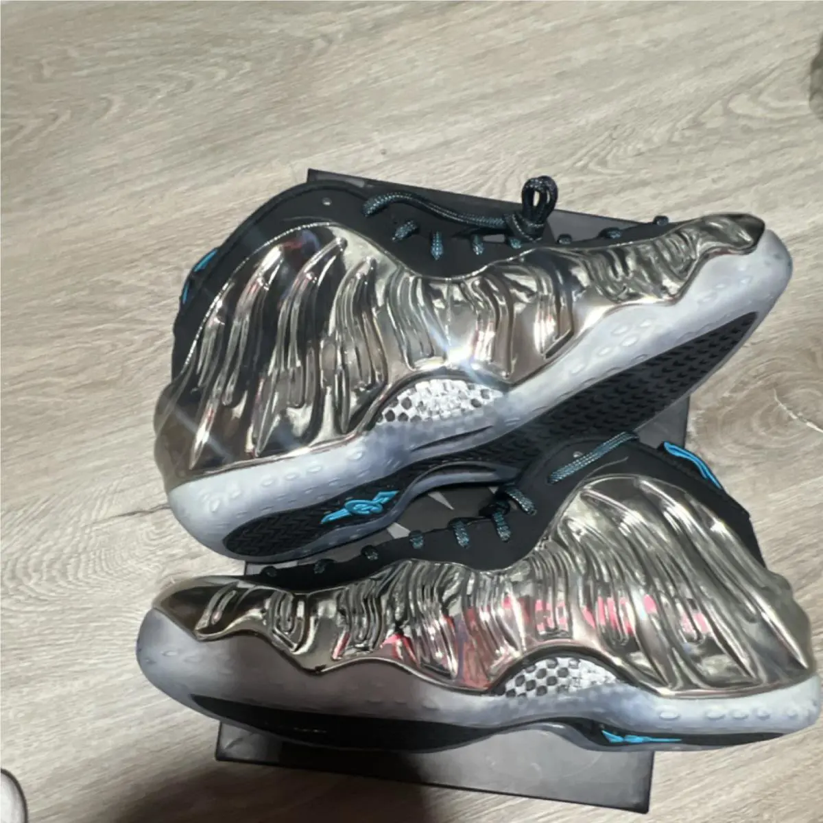 Nike shoes - Nike Air Foamposite - Air Foamposite - 744306-001 - Silver (UPC: 0886061403383) 2