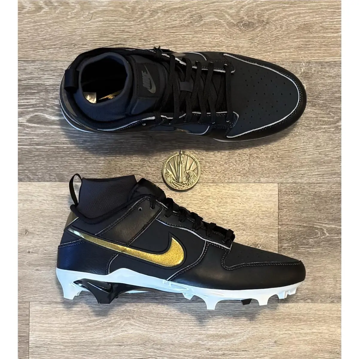 Nike shoes - Nike Alpha Menace Dunk - Alpha Menace Dunk - HV6923-001 - Black / Gold (UPC: 198485313293) 5