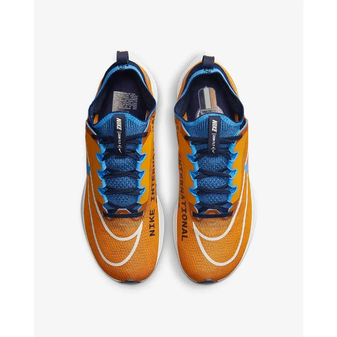 Nike shoes - Nike Zoom Fly 4 PRM - DO9583 700 - Light Curry/University Blue (UPC: 195868960433) 3