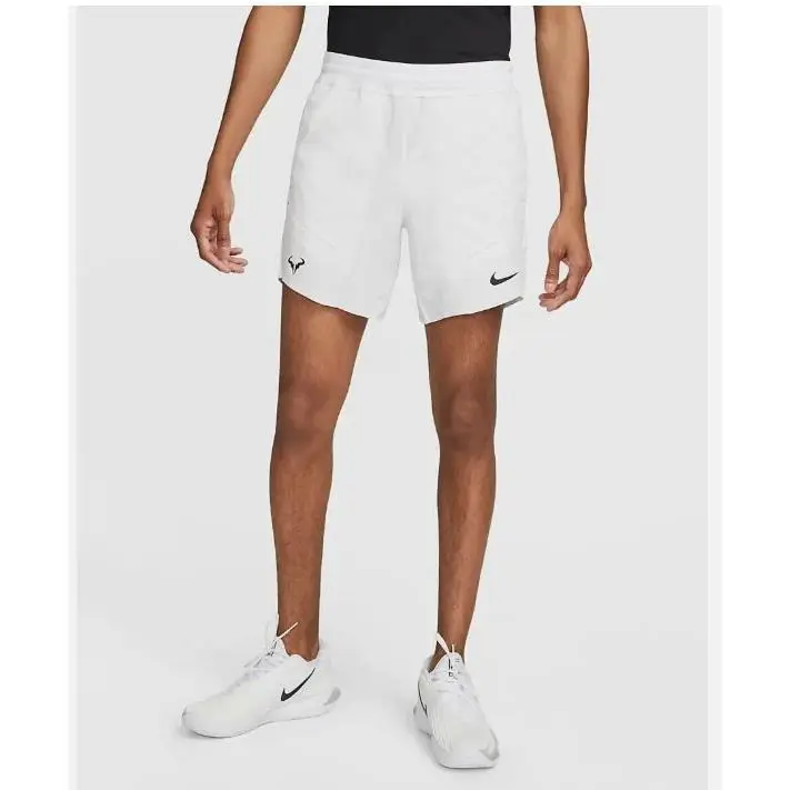 Nike Court Dri-fit Advantage Rafa Nadal 7” White Tennis Shorts DD8543-100 XS