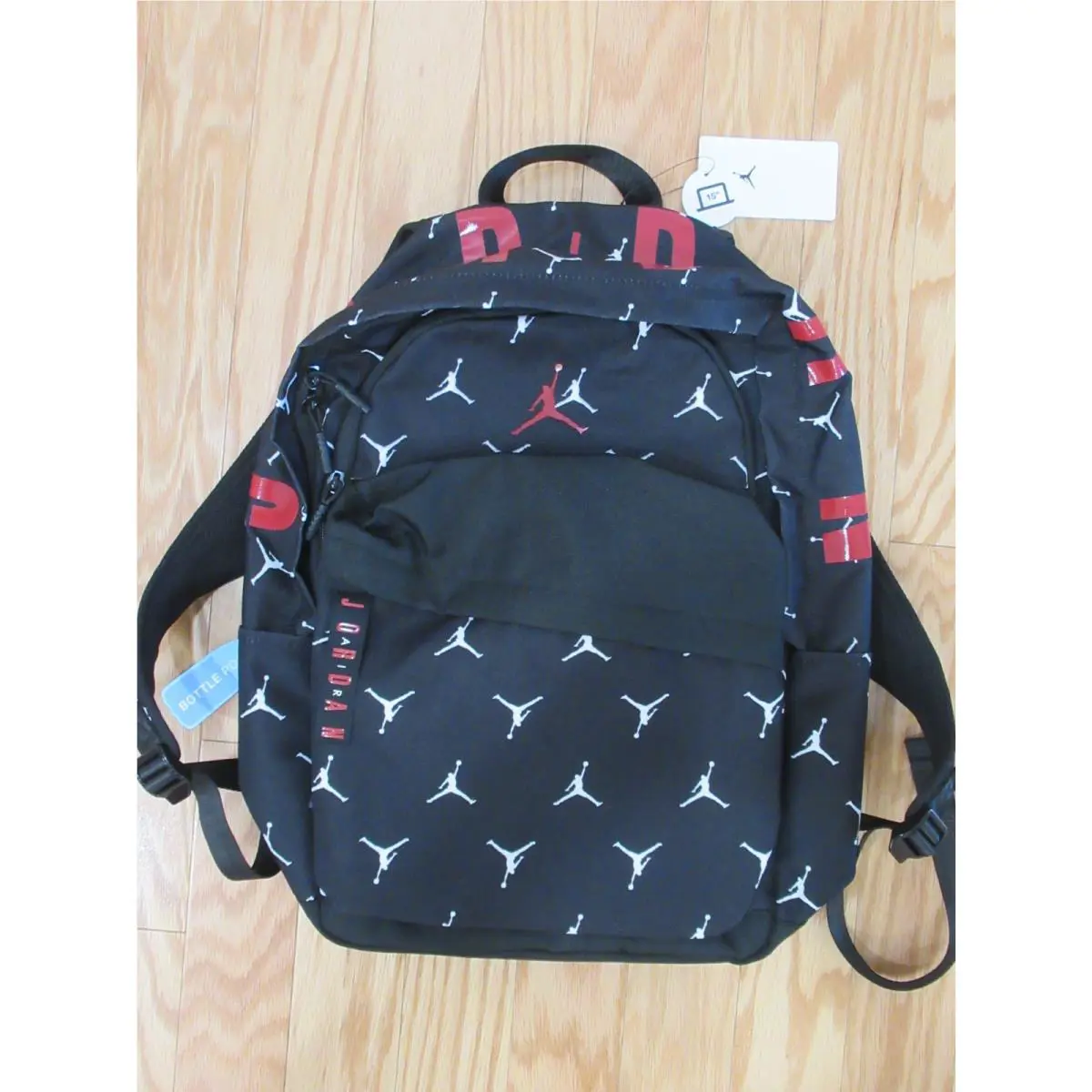 Nike Air Jordan Jumpman 15 Laptop Backpack Gym School Bag Black