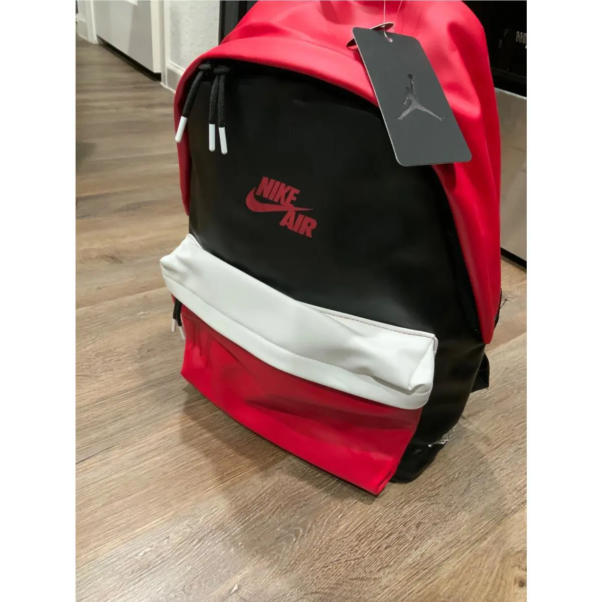 Nike Air Jordan 1 Backpack “chicago” Black Gym Red Large 9A0390-KR5