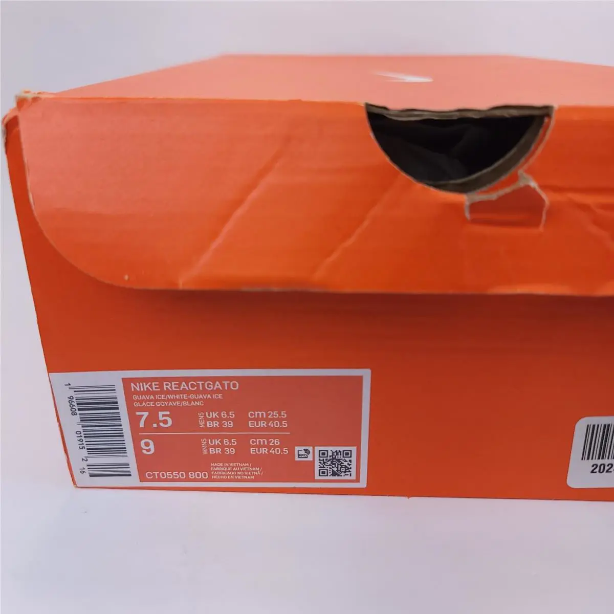Nike shoes - Nike React Gato - React Gato - CT0550800 - Guava Ice (UPC: 196608019169) 3