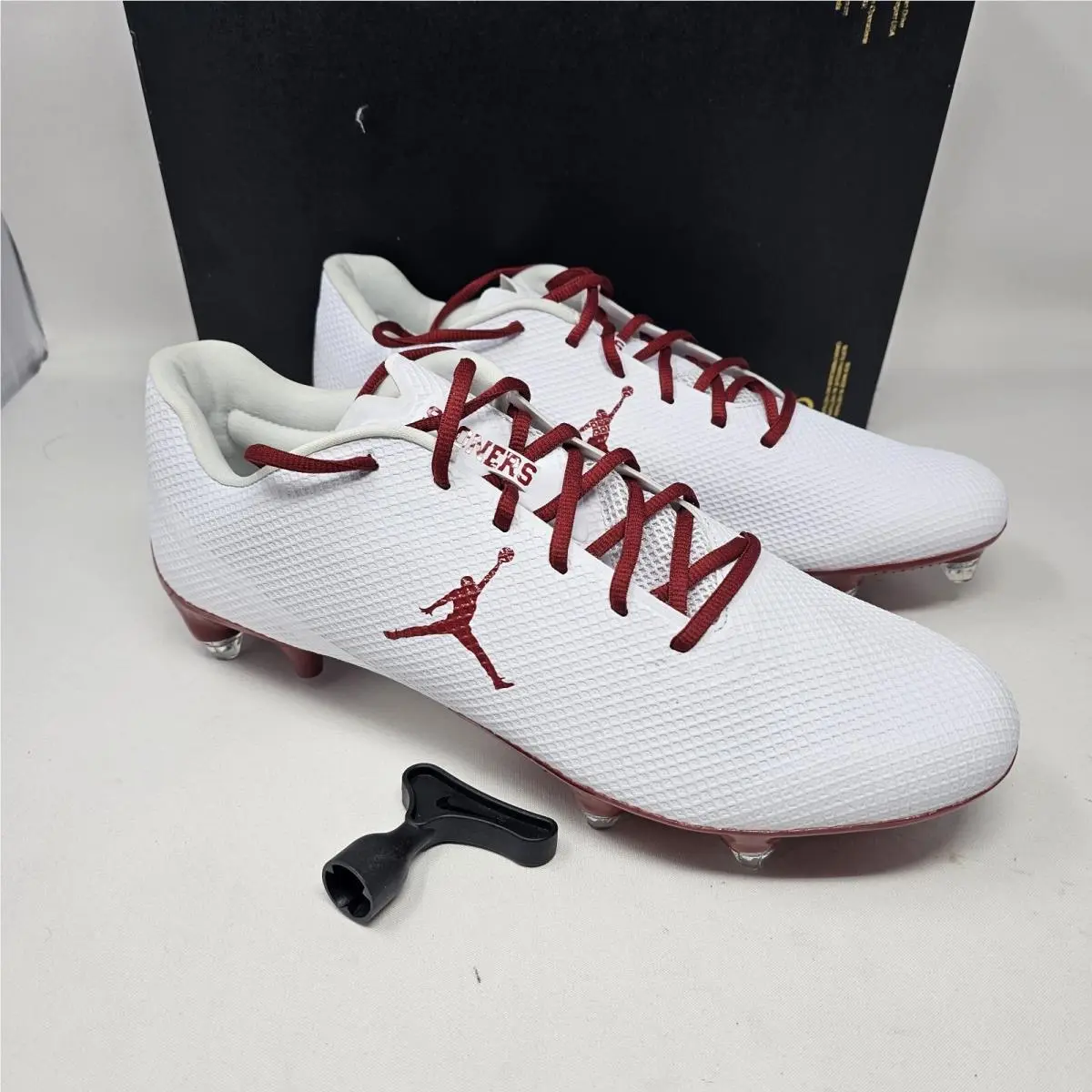 Jordan Vapor Edge Speed 360 DT Smu PE Oklahoma Sooners DH3361-104 Size 14.5