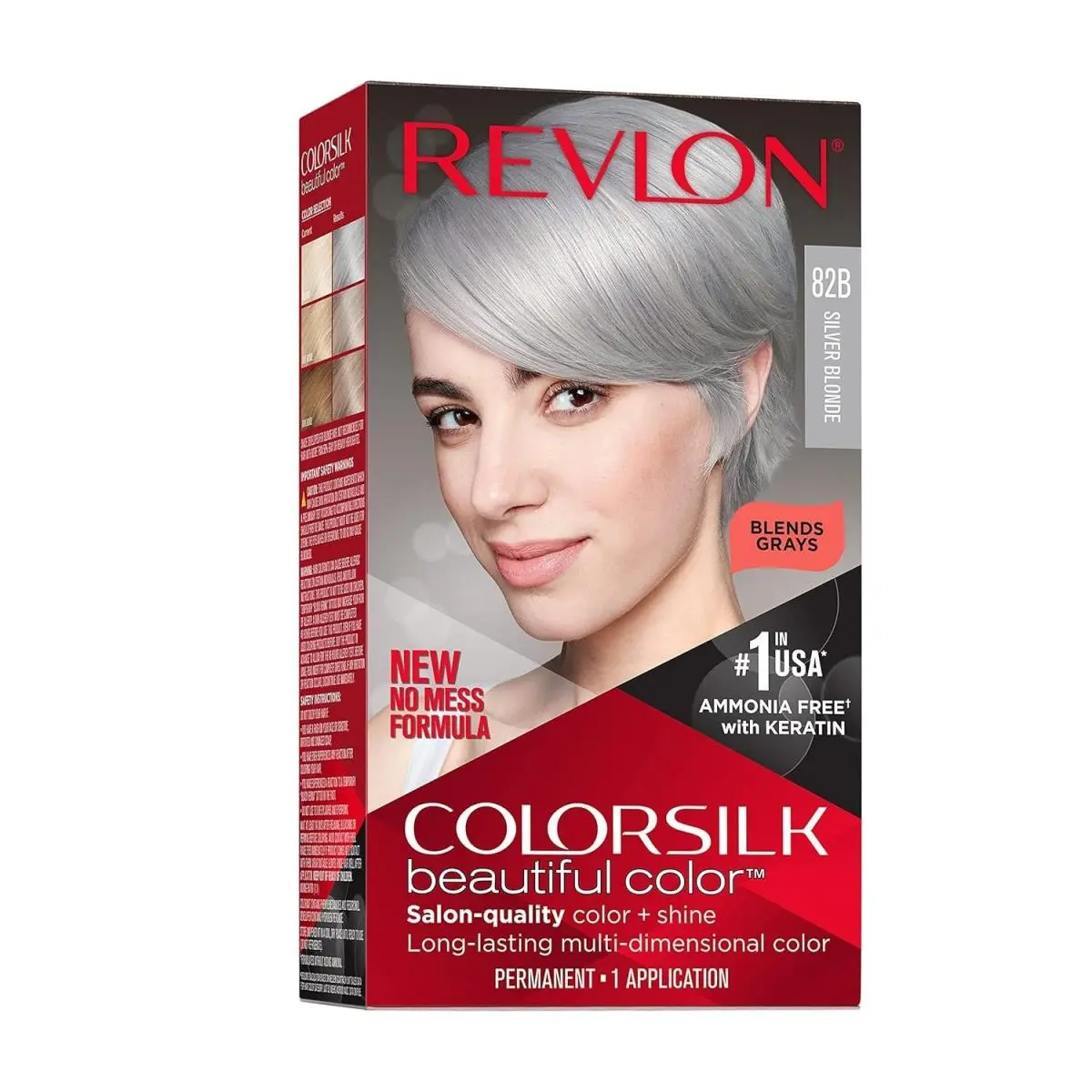 Pack of 12 - 1 Case Revlon Colorsilk Hair Color 82B Silver Blonde