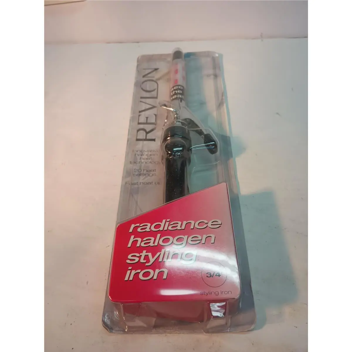 1 Revlon Radiance Halogen 3/4 Lighted Styling/curling Iron