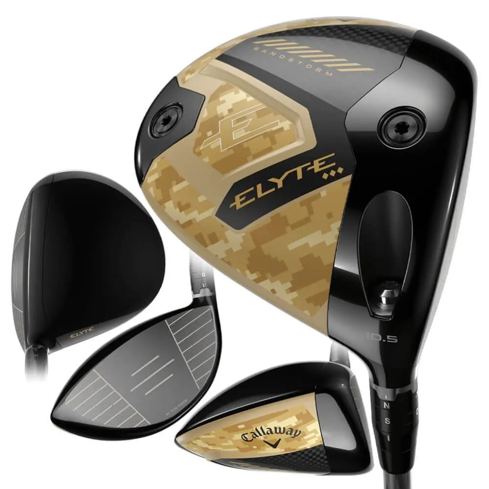 Callaway Men Elyte Sandstorm Triple Diamond Driver 450cc - 25 - Chrome
