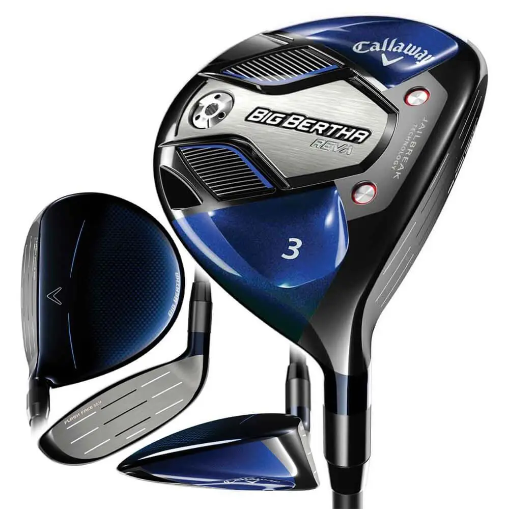 Callaway Women Big Bertha Reva Fairway Wood - 20 RH 5 18 Graph Lady - Chrome