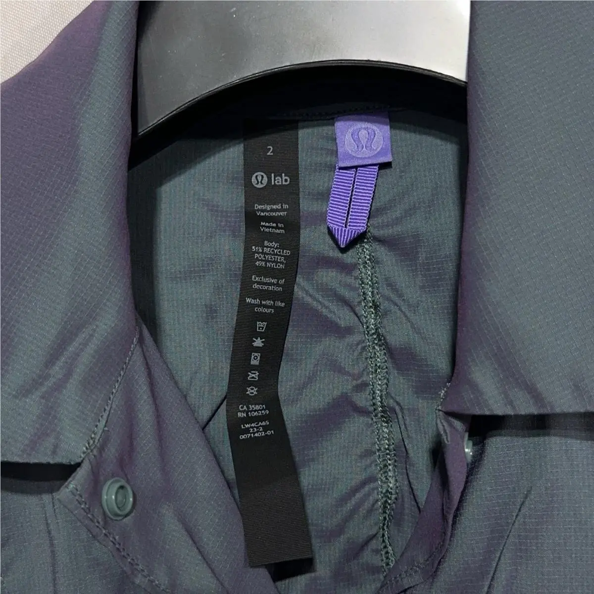 Lululemon clothing - LW4CA6S - LW4CA6S - Tidewater Teal / Power Purple 4