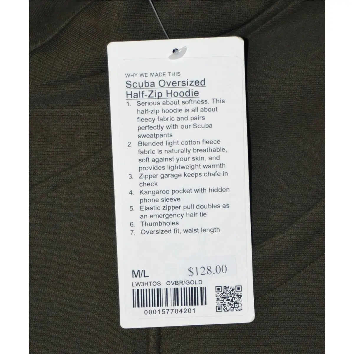 Lululemon clothing - Olive-Brown & Gold 6