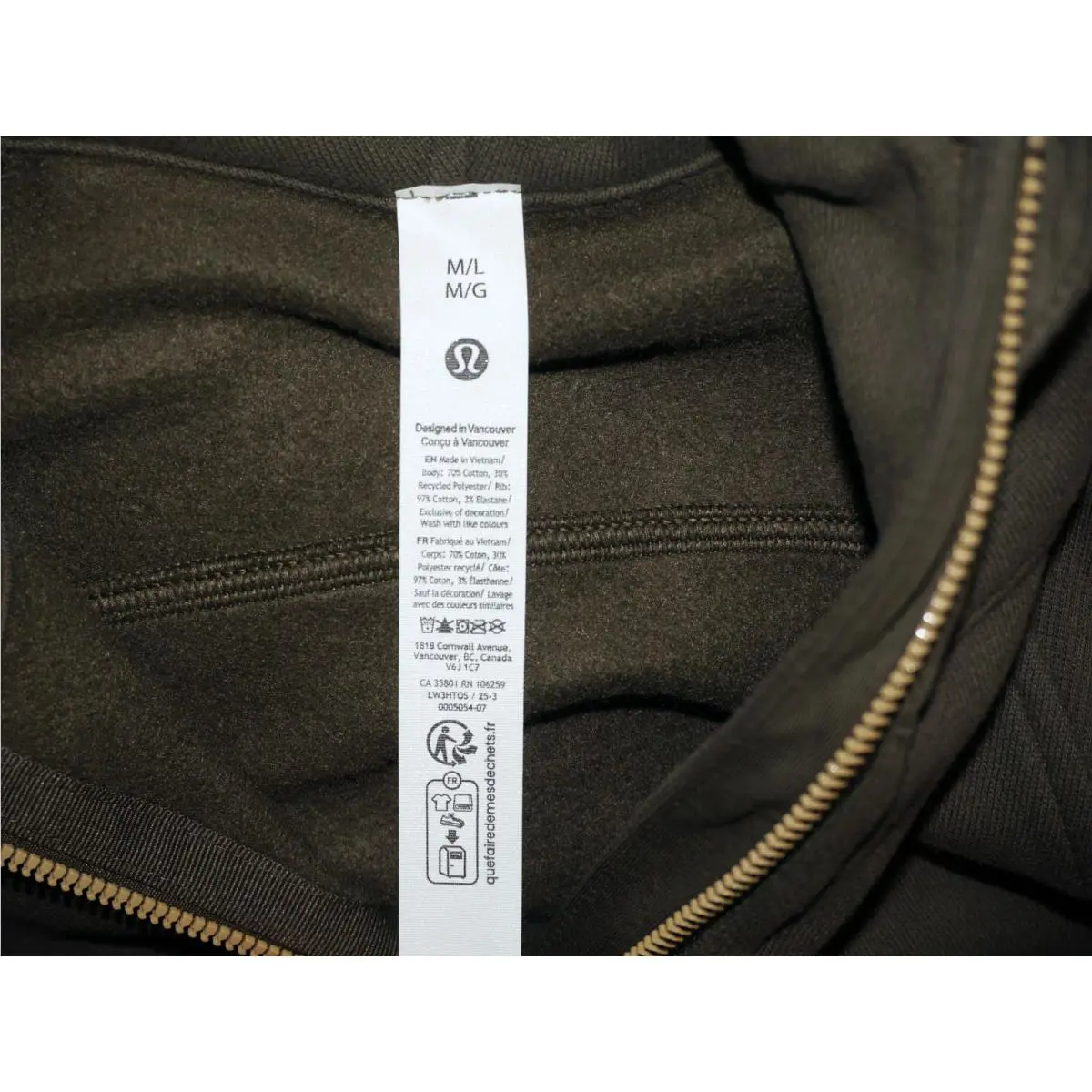 Lululemon clothing - Olive-Brown & Gold 7