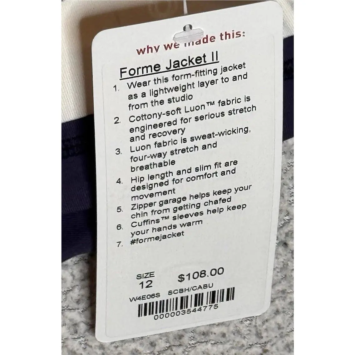 Lululemon clothing - Lululemon Forme - Forme - White Blue 0