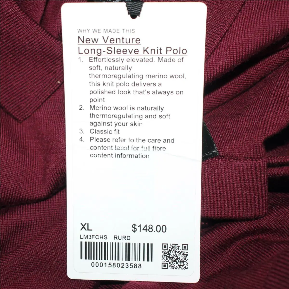 Lululemon clothing - New Venture Polo - New Venture Polo - LM3FCHS - Rustic Red 0