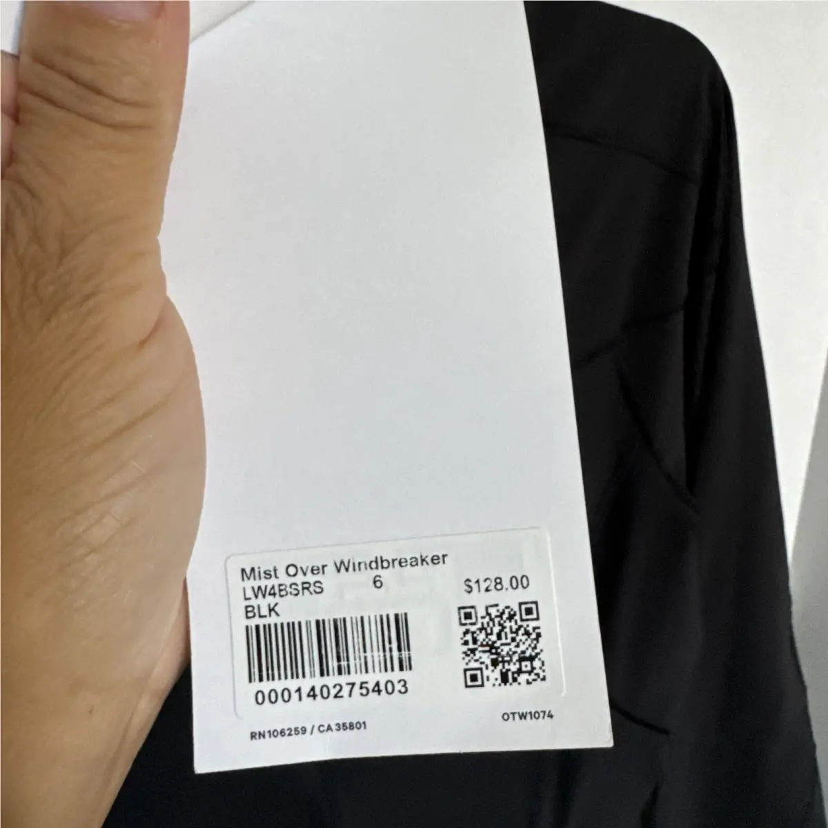 Lululemon clothing - Mist Over Windbreaker - Mist Over Windbreaker - Black 3