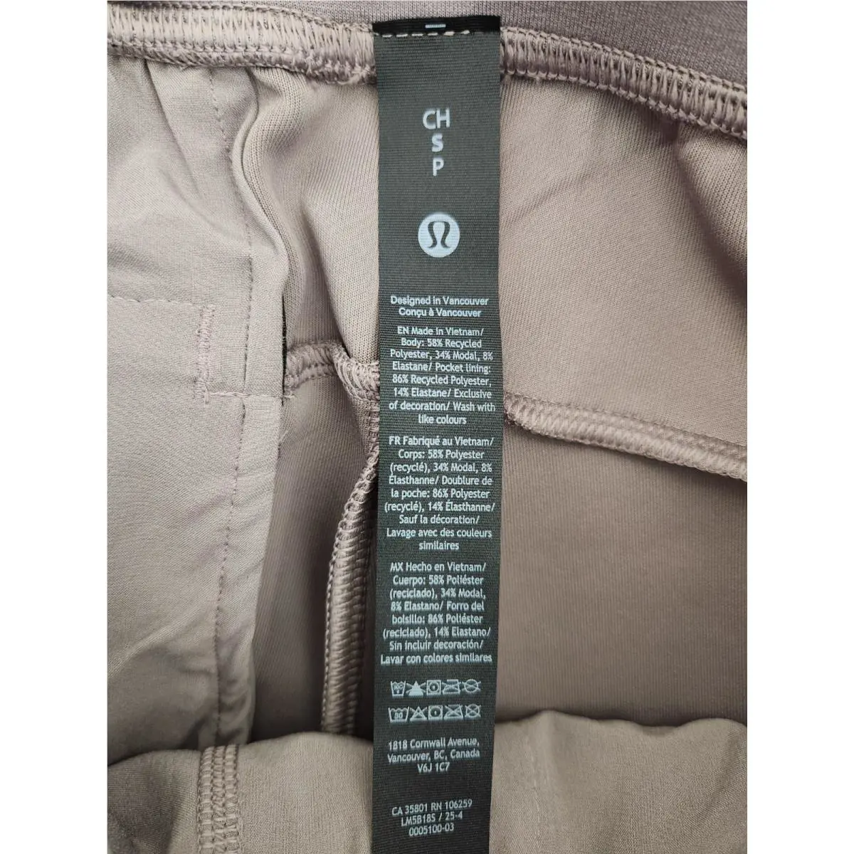 Lululemon clothing - Warm Ash Grey 4