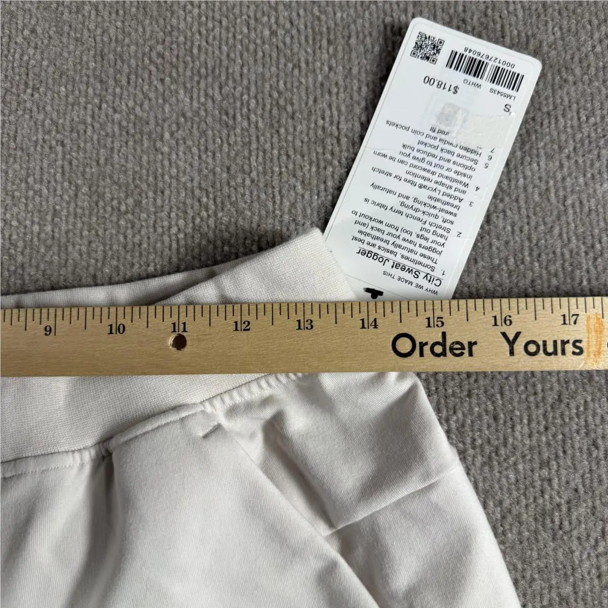 Lululemon clothing - Lululemon City Sweat Jogger - City Sweat Jogger - White 12