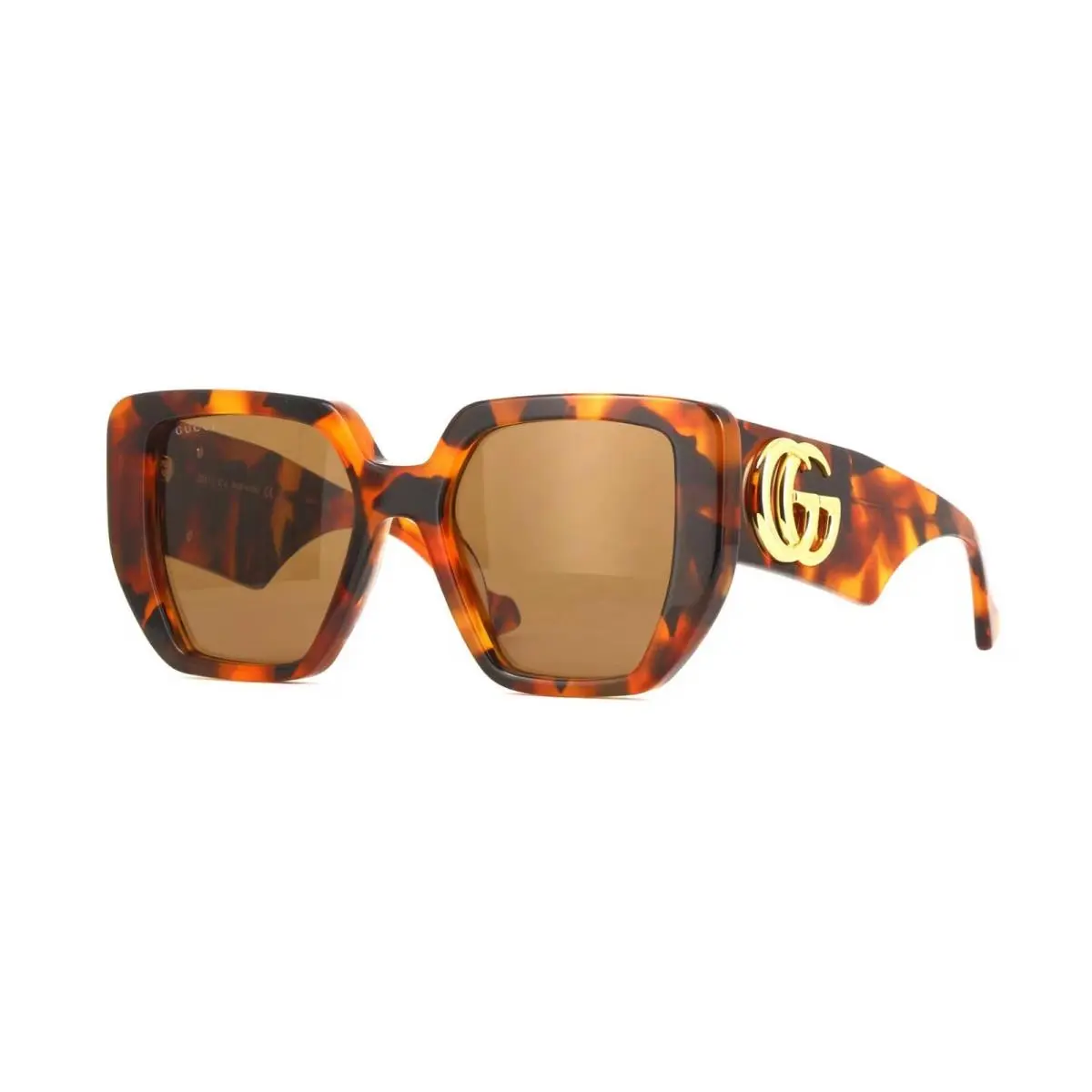 Gucci GG0956S Shiny Brown Havana/brown 007 Sunglasses