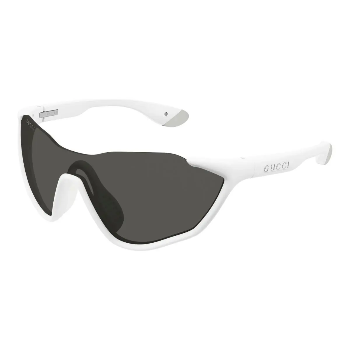 Gucci GG2018S Matte Solid White/grey 005 Sunglasses