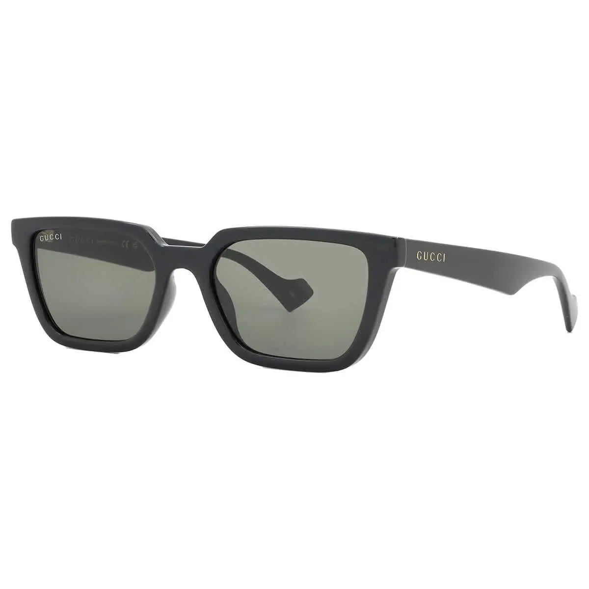 Gucci Grey Rectangular Men`s Sunglasses GG1539S 001 55 GG1539S 001 55
