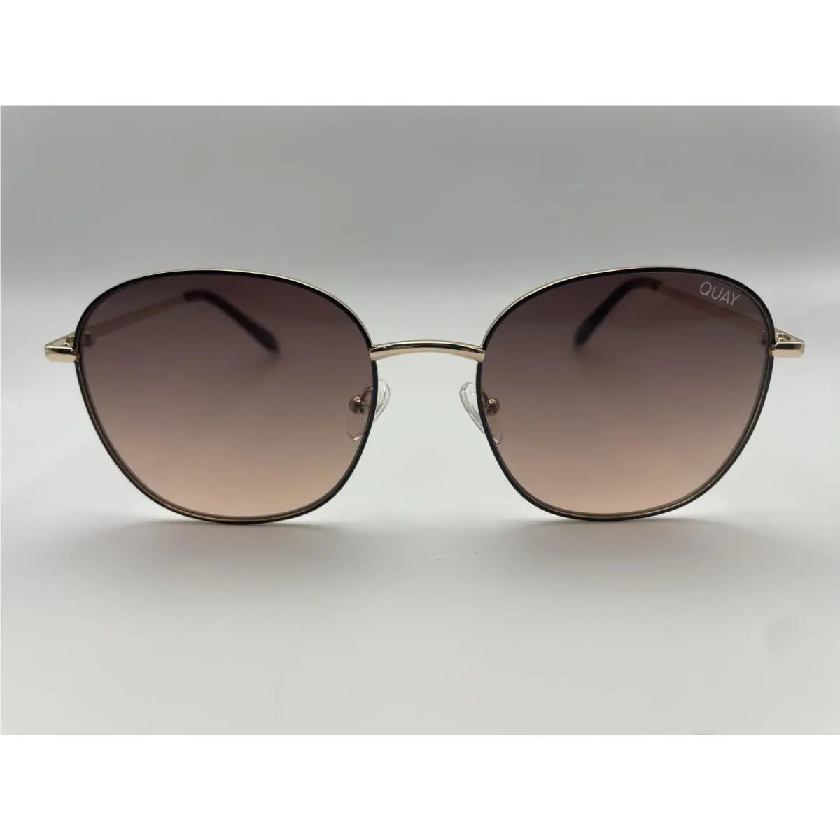 Quay Jezabell Black Brown Orange Sunglasses One Size