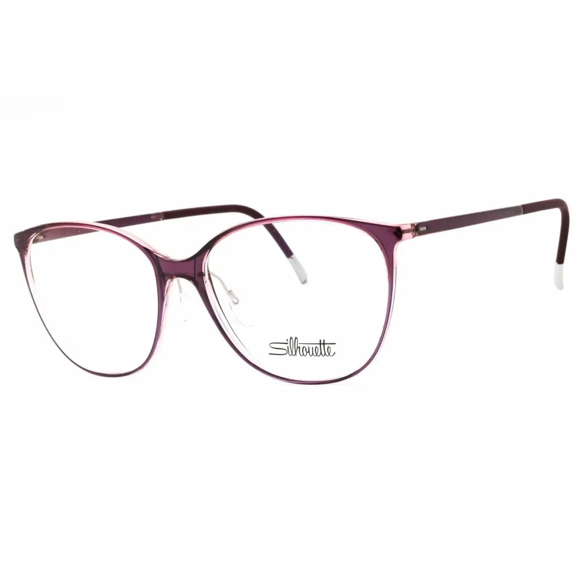 Silhouette Spx Illusion Fullrim 1601/75 4111 Rose Shiny with Dark Orchid - Frame: Rose Shiny with Dark Orchid, Lens: Clear Demo Lenses, code: 4111