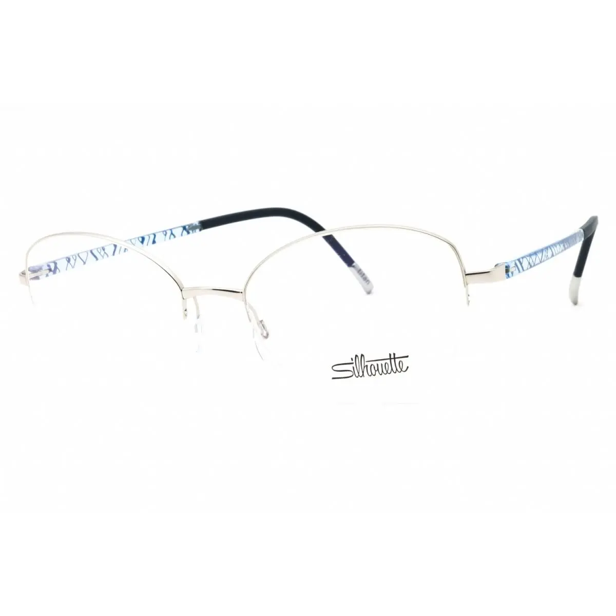 Silhouette Illusion Nylor 4560/75 7000 Rhodium Shiny/sky Blue Shiny with
