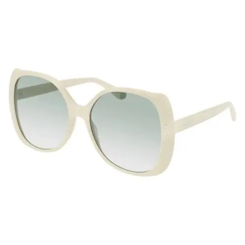 Gucci GG0472S 005 Butterfly Sunglasses Ivory Green Gradient Made IN Italy + Case