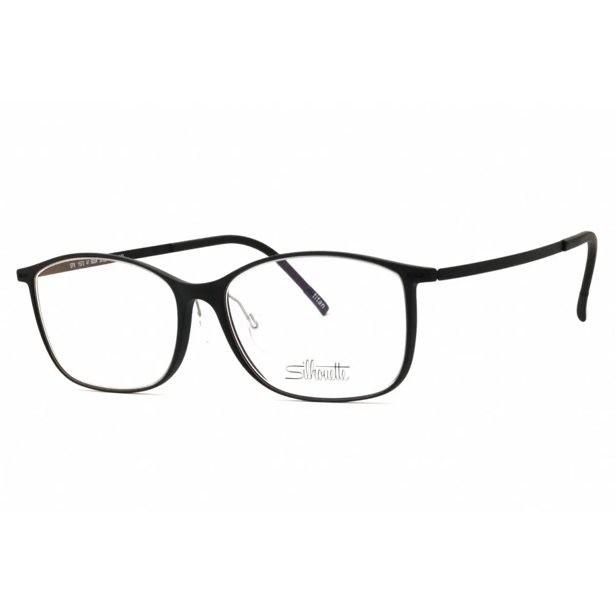 Urban Lite 1572/41 6054 Black Matte 52mm Eyeglasses by Silhouette