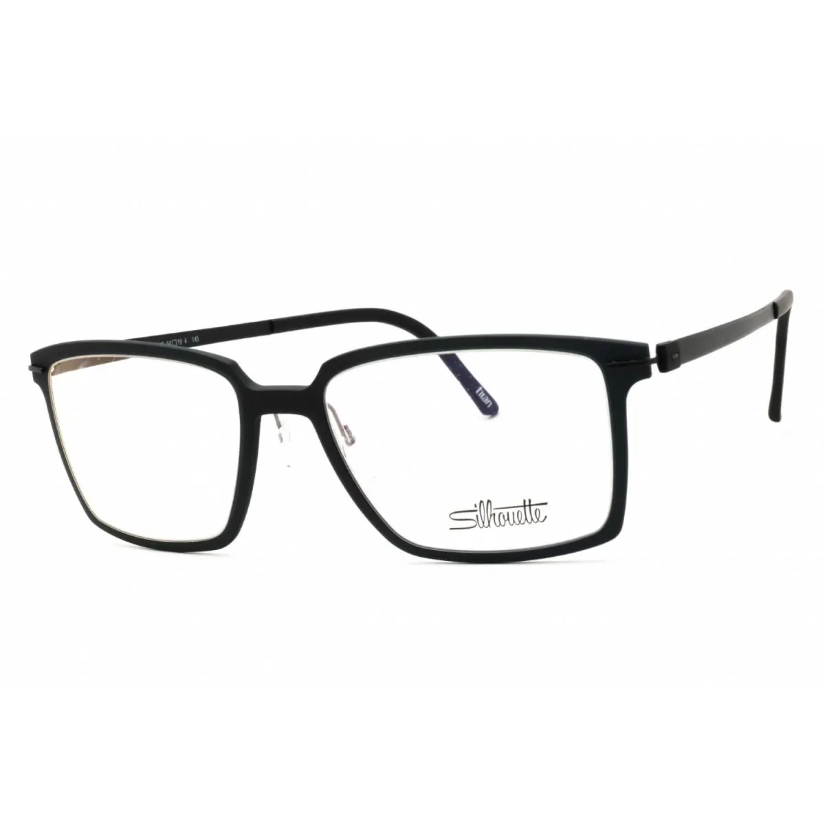 Silhouette Infinity View 2922/75 9140 Black Matte/black Silky Matte 49mm - Frame: Black Matte/Black Silky Matte, Lens: Clear Demo Lenses, code: 9140