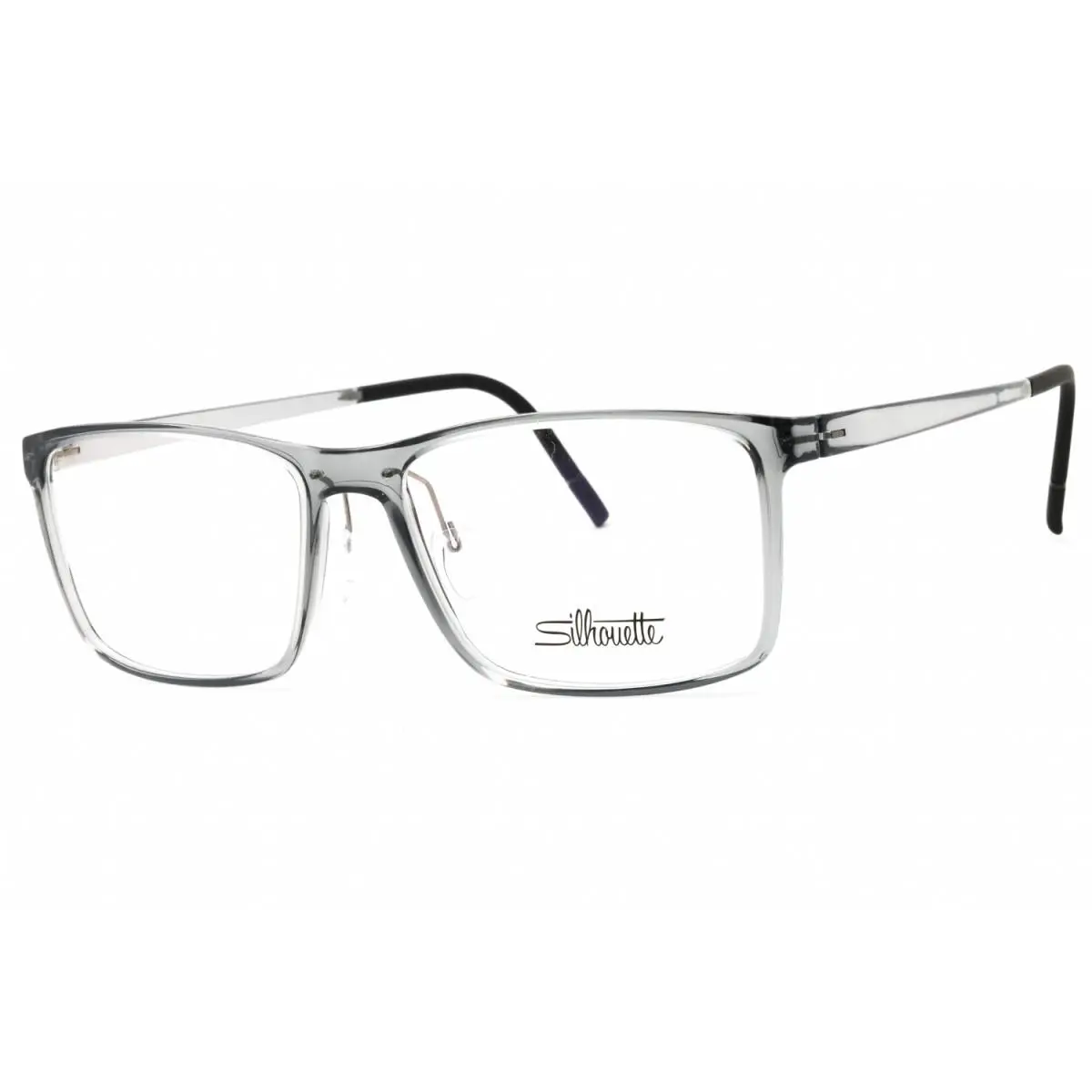Silhouette Vivid Sky 2956/75 6762 Grey Transparent Shiny/grey - Frame: Grey Transparent Shiny/Grey Transparent Shiny, Lens: Clear Demo Lenses, code: 6762
