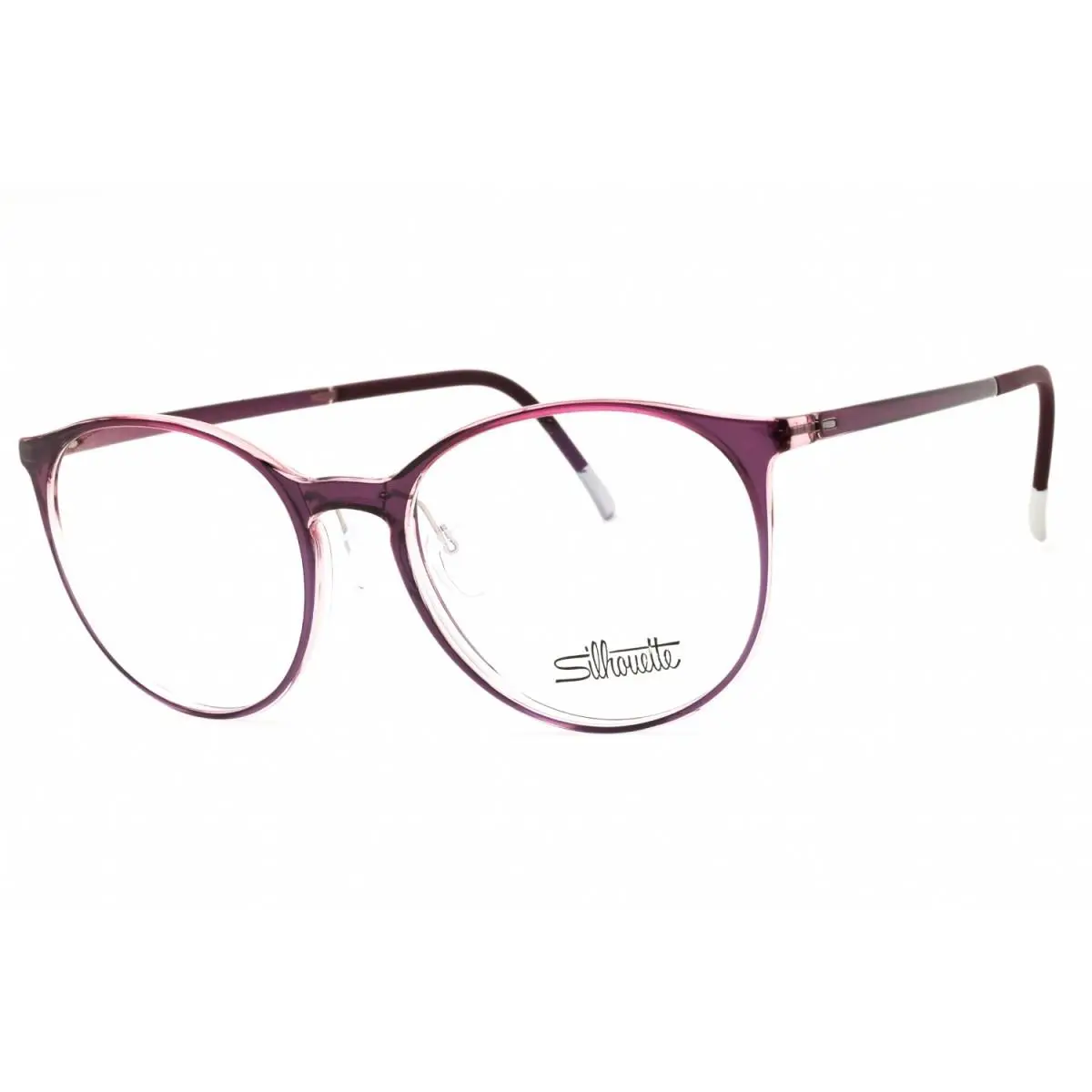 Silhouette Spx Illusion Fullrim 2936/75 4111 Rose Shiny with Dark Orchid - Frame: Rose Shiny with Dark Orchid, Lens: Clear Demo Lenses, code: 4111
