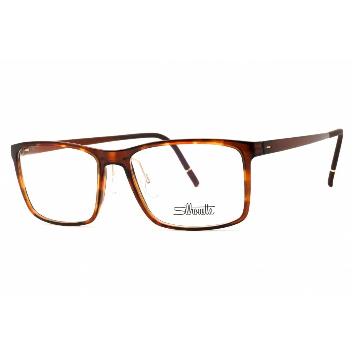 Silhouette Vivid Sky 2956/75 6232 Havana Black Yellow/dark Brown Matte - Frame: Havana Black Yellow/Dark Brown Matte, Lens: Clear Demo Lenses, code: 6232