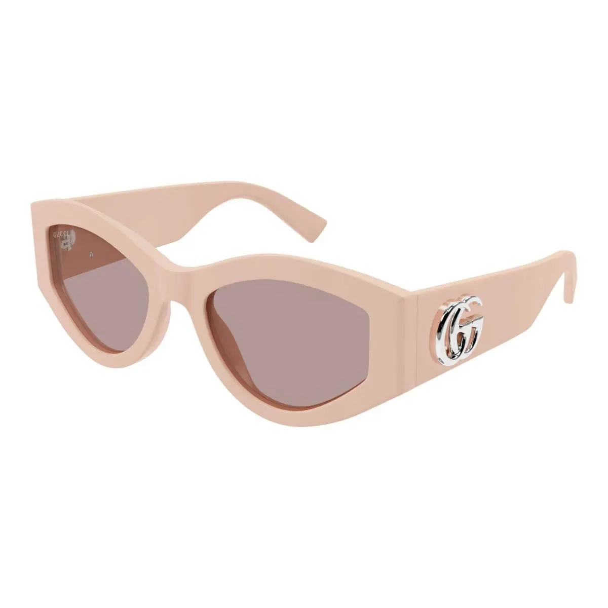 Gucci GG1951S Shiny Solid Vintage Pink/light Brown 005 Sunglasses