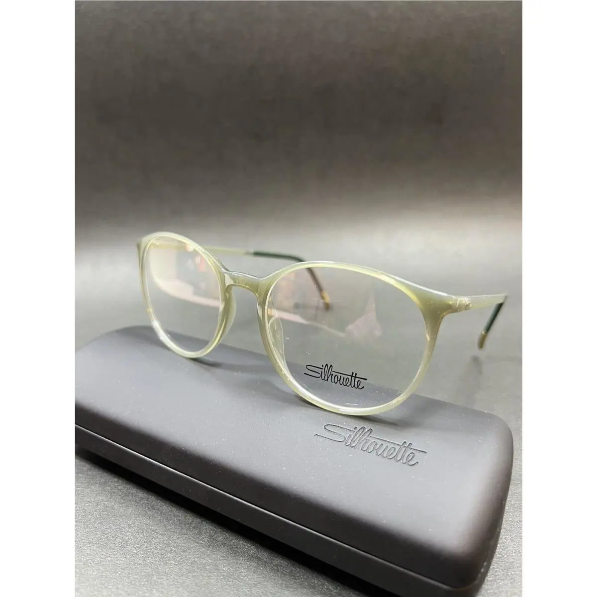 Silhouette Spx Illusion 2936 5530 Jade Green Size 50-17-135 Eyeglasses