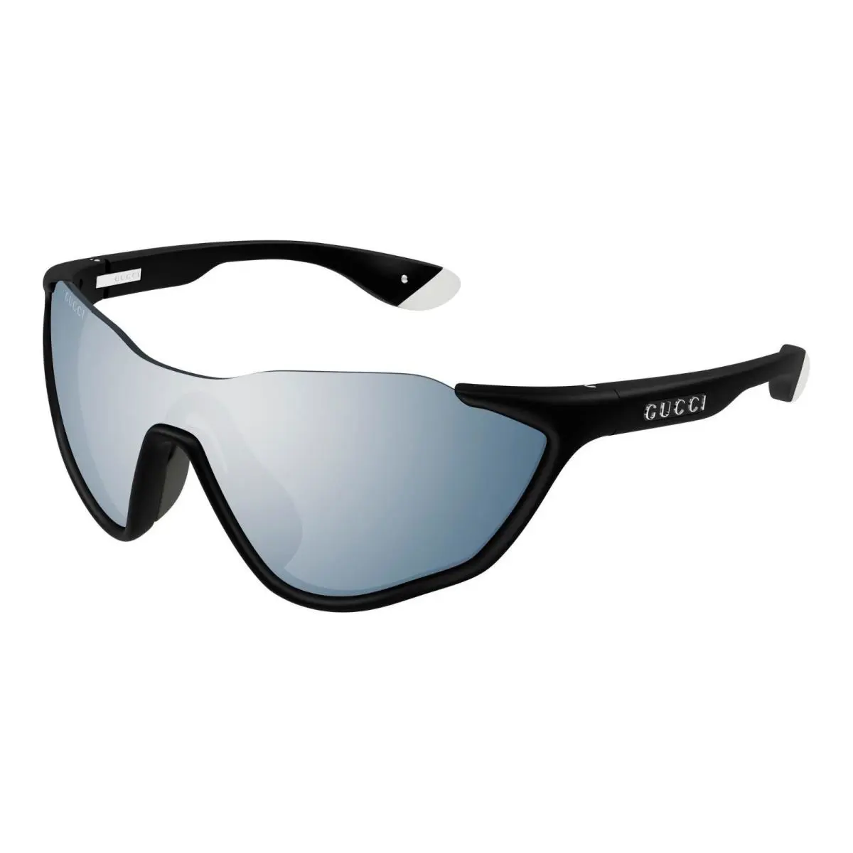 Gucci GG2018S Matte Black/grey Silver Mirrored 001 Sunglasses