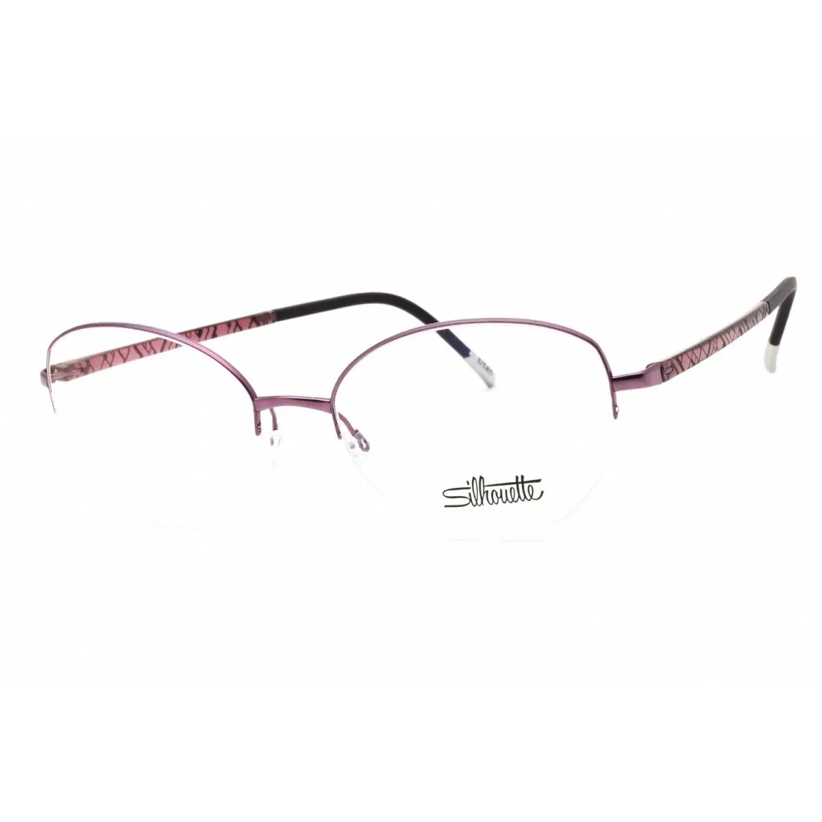 Illusion Nylor 4560/75 4040 Plum Shiny with Plum Matte 53mm by Silhouette