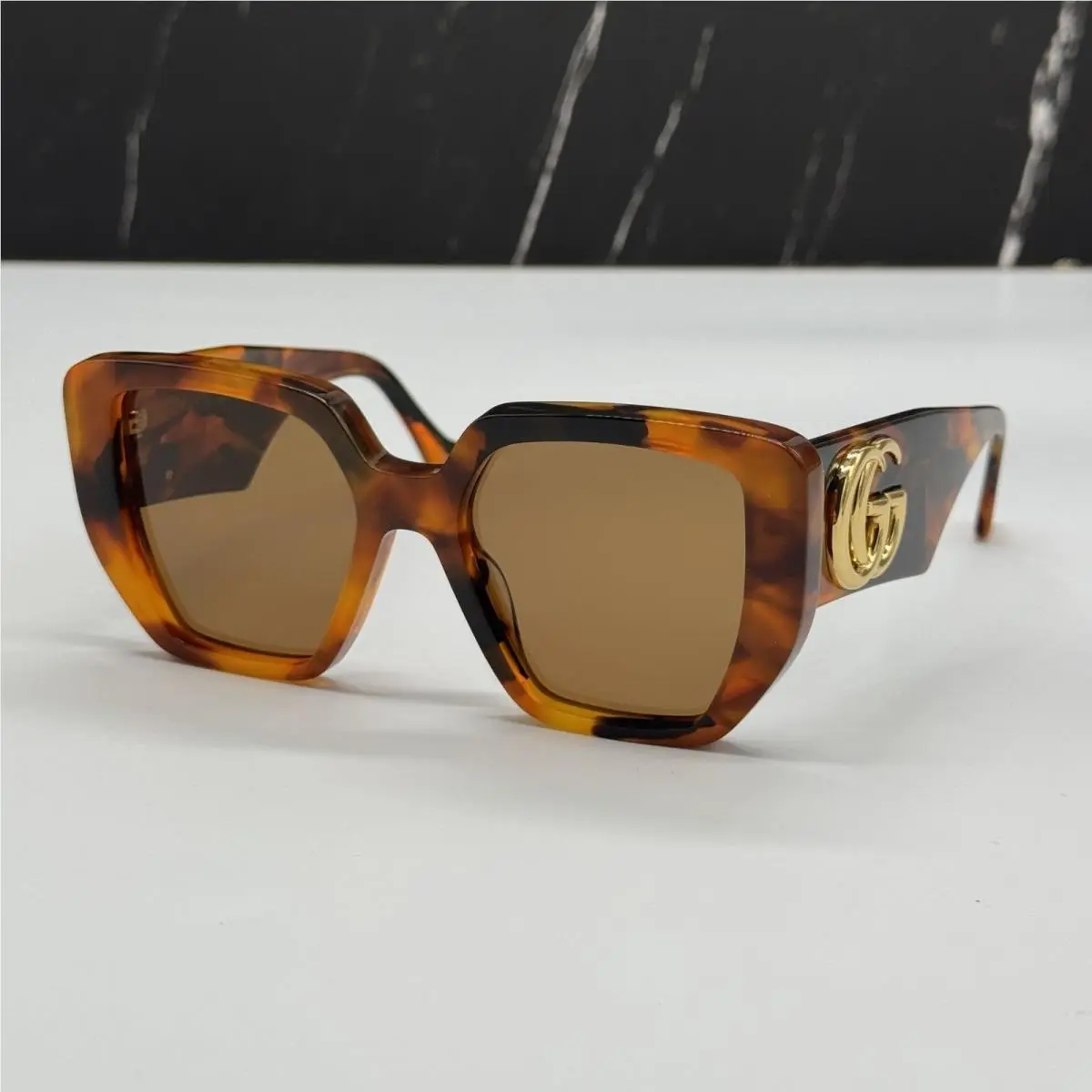 GG0956S 007 Havana Women Sunglasses  by Gucci