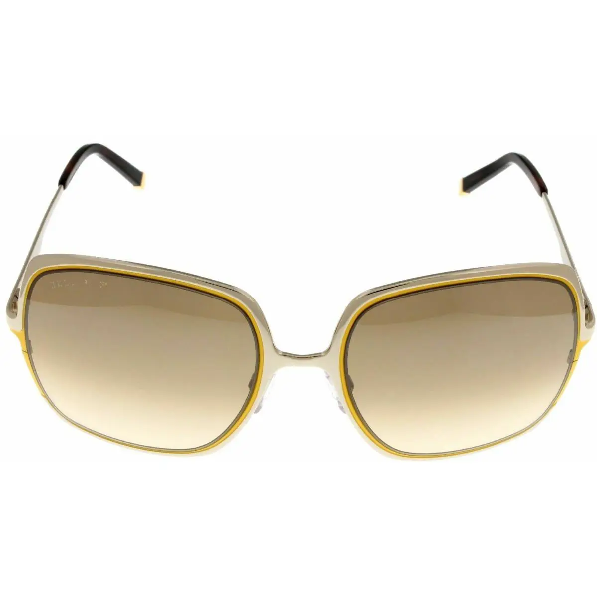 DSquared2 Dsquared DQ 0012 28F Rose Gold Yellow Square Full Rim Sunglasses Italy Womens