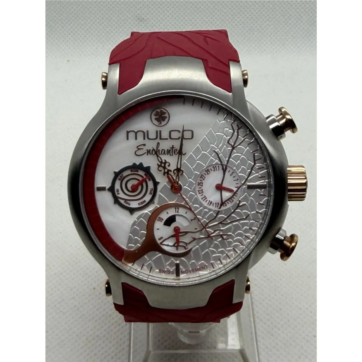 Enchanted - Unisex Chronograph Day/date Swiss Red Watch MW5-3812-063 by Mulco
