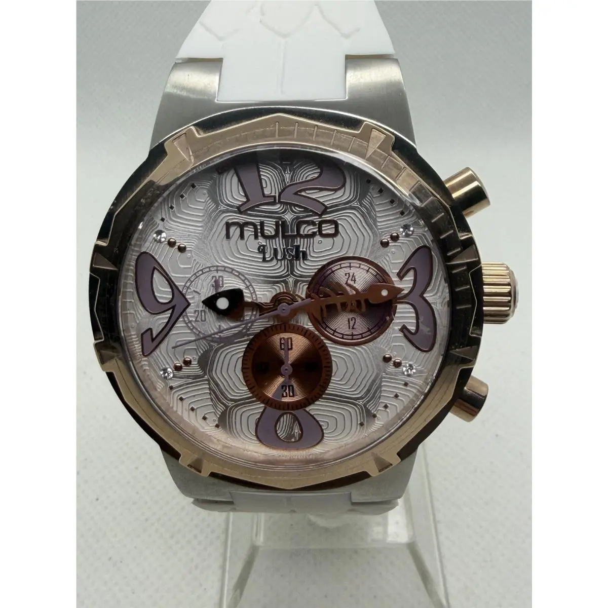 Lush MW3-20637-013 Silicone White Swiss Unisex - Women`s Watch Case: 43mm by Mulco