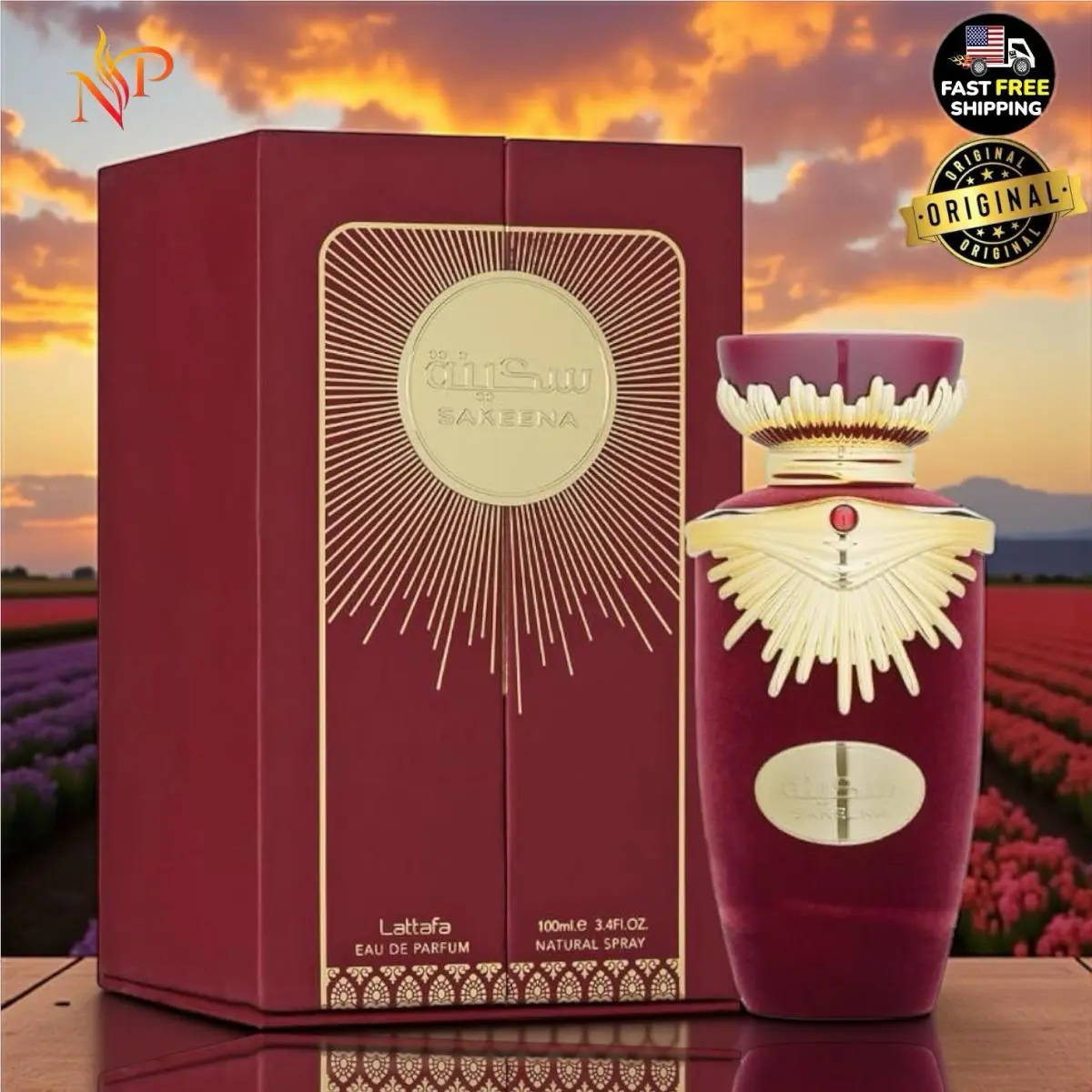 Sakeena Eau De Farfum 3.4Oz by Lattafa Perfumes Made In U.a.e