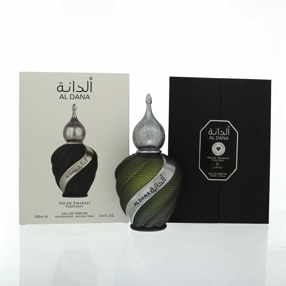 Lattafa Niche Emarati Al Dana For Men 3.4 Oz Eau De Parfum Spray Box