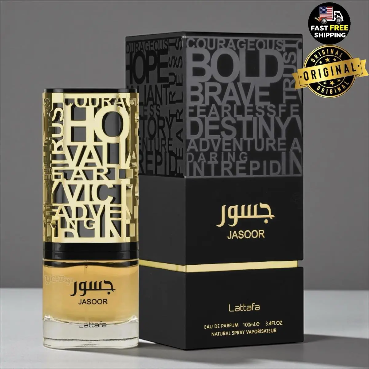 Jasoor by Lattafa Parfum For Men Edp 3.3 / 3.4 oz Made In U.a.e